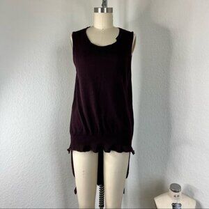 Serien°umerica Cashmere Italy Distressed Hi Lo Tattered Unisex Sweater